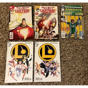 DC Various Comics Lot Of 5 1991-2010 Legion Of Superheroes, Shazam Green Lantern